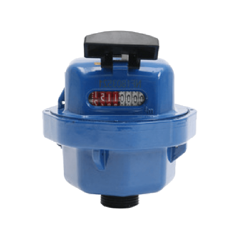 Plastic volumetric water meter